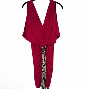 T-Bags Fuchsia Backless Dress